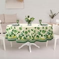thumbnail image 5 of St Patricks Day Tablecloth, Green Oval Tablecloth 54x72 Inch, Polyester Waterproof Tablecloth, Shamrock Gold Coins St. Patrick''s Day Holiday Kitchen Table Decoration for Dinner, Party, 5 of 6