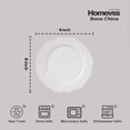 thumbnail image 5 of HomeVss, New Bone China Dinnerware Set Embossed Winds, Service for 8-40pc Set, 5 of 9