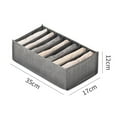thumbnail image 5 of Mosey Clothing Storage Box Foldable Pants Organizer Space-saving Grids Design Closet Storage Box for Home Bedroom, 5 of 7