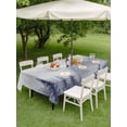thumbnail image 5 of 52x70 Inch Outdoor Tablecloth with Umbrella Hole Zipper Rectangle Blue Mist Forest Rectangular Tablecloths Outside Waterproof Pine Larch Trees Natural Landscape Patio Table Cover for Picnic Party, 5 of 8