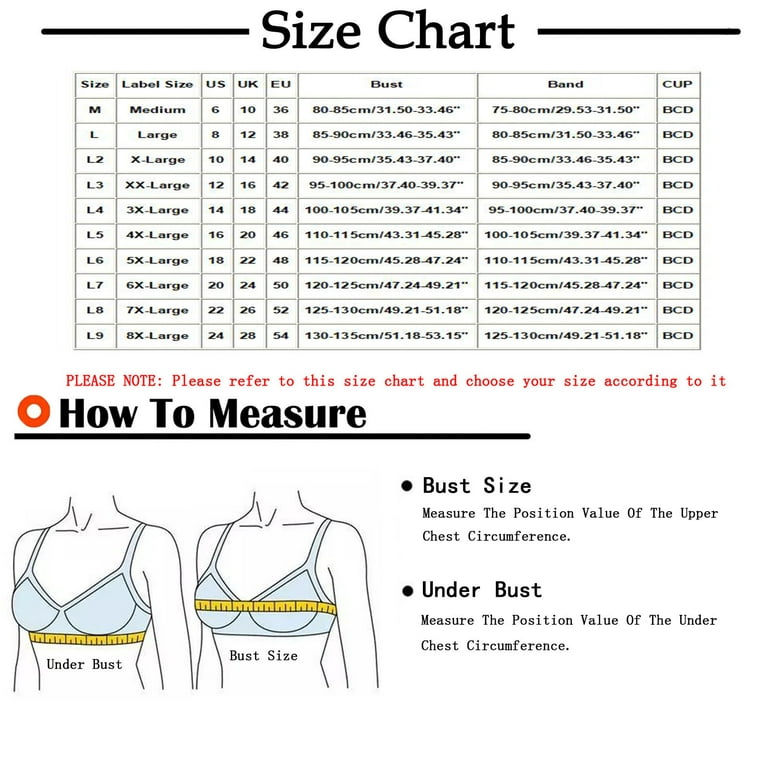 Bras for Women Casual Lace Pattern Womens Sport Bras Daily Softy Underweat  Women Wireless Smoothing Lightly Cooling Bras Beauty Back Lined Wire  Classic Womens Bras（Black,6XL） 