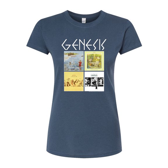Genesis - Genesis Album Grid - Juniors Fitted Graphic T-Shirt