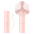 thumbnail image 3 of Handheld Mini Fan Portable Rechargeable 3000mAh USB Battery Powered 22+ Runtime Small Hand Held Fan Pink, 3 of 7