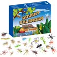 thumbnail image 1 of JUNWELL Christmas Countdown Calendar 24Pcs Insects Set Gift Box Christmas Advent Calendar Classroom Prizes For Boys Girls 3-6 Year Old, 1 of 9