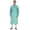 Aquamarine Green, variant on Ethnic Long Sleeves Kurta For Menâ€™s Printed Chinese Collar Mens Party Wear