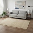 thumbnail image 2 of HomeRoots 674774 5 x 8 ft. Gold & Ivory Striped Transitional Washable Machine Made Rectangle Area Rug with UV Protection, 2 of 9