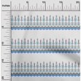 thumbnail image 2 of oneOone Cotton Poplin Medium Blue Fabric Asian Block Craft Projects Decor Fabric Printed By The Yard 56 Inch Wide, 2 of 4