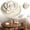 White, variant on Essential Oil Passive Flower Diffuser -Non-Electric Porcelain Aromatherapy Diffusers for Small Mini Room, Desk Decorative, Bathroom