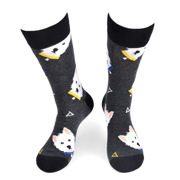 Urban-Peacock Men's Novelty Fun Socks - Westie Dog - West Highland Terrier - 1 Pair