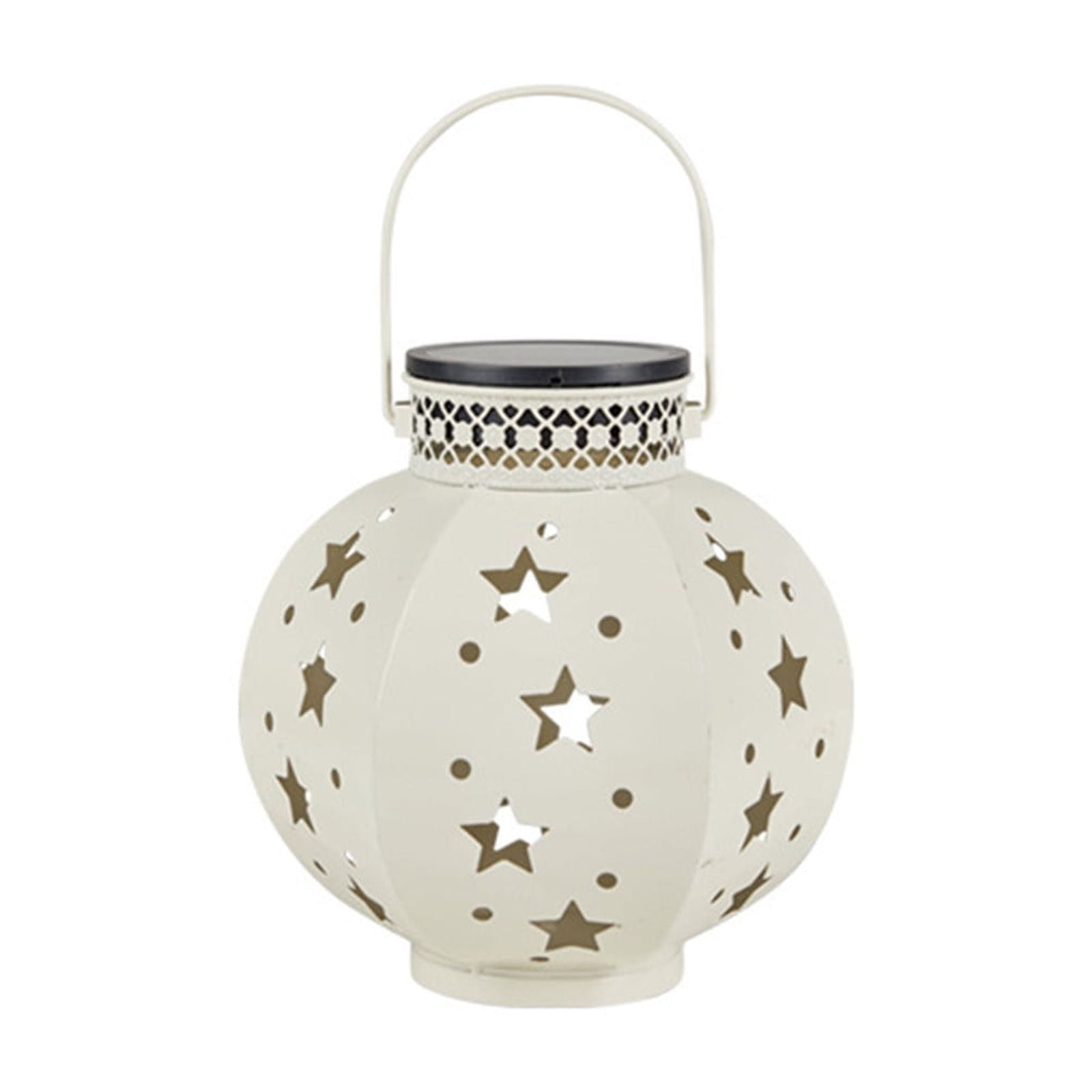 Outdoor Solar Lantern Waterproof Hanging Garden Light with Star Hollow Design, Courtyard Lights Garden Lights LED Lawn Lights, for Yard Patio Lawn Porch Pathway Party Decoration