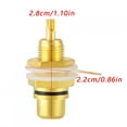 thumbnail image 4 of 10 piezas de conector de audio HIFI hembra con terminal RCA chapado en oro (negro), 4 of 9