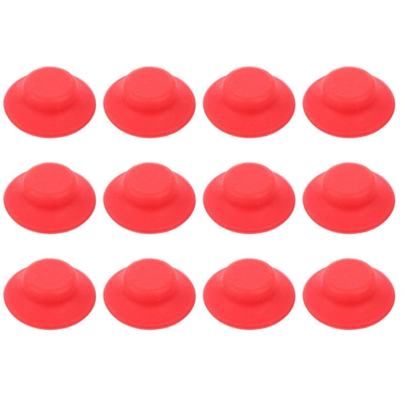 ROSENICE 12Pcs Water Bottle Gasket Replacement Red Plastic Sealing Gasket For Beverage Lovers