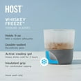 thumbnail image 3 of Host Freeze Cooling Cups, Whiskey Glasses, Liquor Gifts, 9oz Set of 2, Gray, 3 of 9