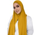 thumbnail image 2 of Baberdicy Muslim Head Scarf - Solid Color Cotton - Easy Wrap Design - Modest Fashion - Lightweight Comfort - Muslim Head Scarf Solid Color Long Scarf Wrap Scarves H,One Size, 2 of 4