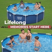 Coleman Steel Pro 12 ft. x 33 in. Round Metal Frame Above Ground Pool Set
