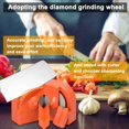 thumbnail image 4 of Drill Bit Sharpener Electric Drill Bit Sharpener For All Bits Multipurpose Portable Drill Grinder Grinding Tool For Hardened Steel Carbide Twist Cobalt Orange, 4 of 8