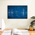 thumbnail image 3 of Elephant Stock Airplane Blueprint Wall Art - Horizontal Canvas Wall Art - Living Room Wall Decor - Patent Canvas - Blue And White Decor - 12" x 8", 3 of 8