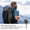 thumbnail image 3 of Pebbuoy Retractable Keychain Heavy Duty Carabiner Key Chain Lightweight Impact Resistance Tactical ID Badge Reel Key Ring, 3 of 6