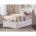 thumbnail image 3 of Metro Platform Bed with Flat Panel Foot Board and 2 Urban Bed Drawers in, Multiple Colors and Sizes, 3 of 5