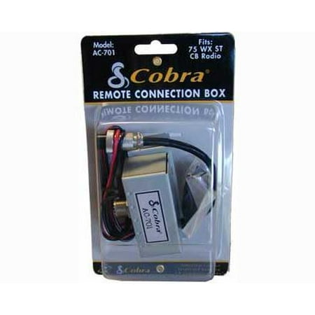 Cobra Remote Mount Connection Box For multi-Vehicle Use With All-In-Handset Mobile 40-Channel CB Radio