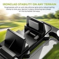 thumbnail image 2 of Golf Cart Steering Wheel Phone Holder, Flip Up Phone Mount with Scorecard Slot, 360 Adjustable Golf Cart Phone Holder Steering Wheel for Score Tracking on Course(Q), 2 of 8