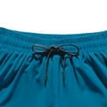 thumbnail image 3 of Mens 2 In 1 Running Shorts Quick Dry Gym Athletic Workout Shorts Sports Oversized Short Blue, 3 of 5