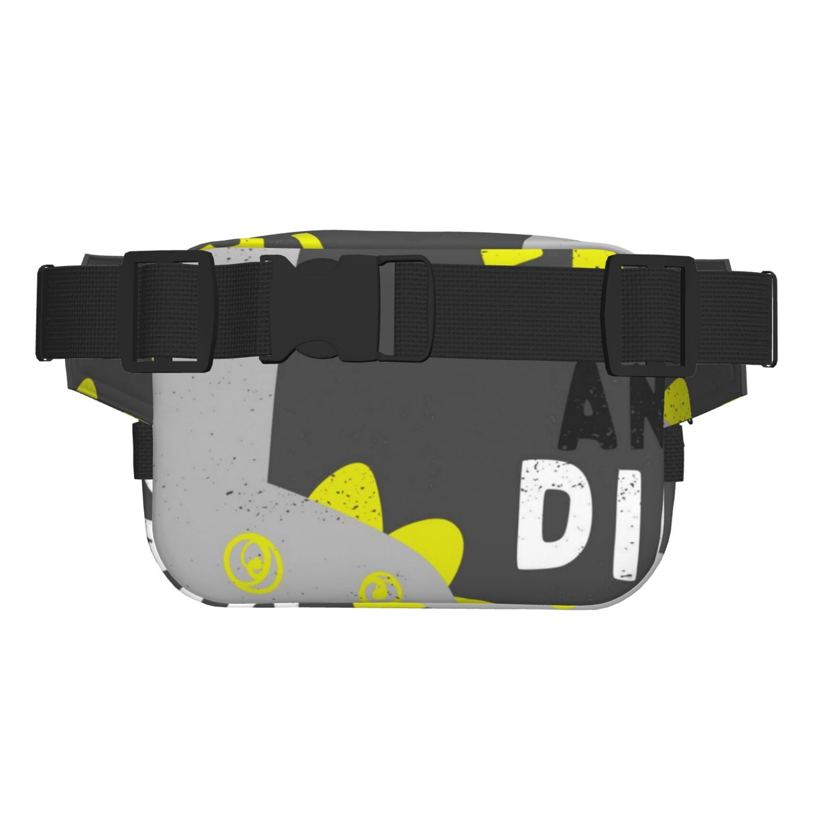Picia Cute Dinosaur Print Square Double-Layer Waist Bag Mini Adjustable Waist Belt Bag Exercise Running Travel Hiking