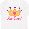 thumbnail image 4 of Inktastic Princess Crown 2nd Birthday I'm Two Girls Long Sleeve Toddler T-Shirt, 4 of 5