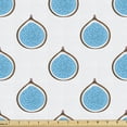 thumbnail image 1 of Fruit Sofa Upholstery Fabric by the Yard, Abstract Blue Toned Sliced Fig Healthy Life Pop Art Repetitive Illustration, Decorative Fabric for DIY and Home Accents, Sea Blue and Umber by Ambesonne, 1 of 5