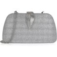 thumbnail image 2 of Sacs d'Embrayage pour Femmes Sac de Soirée en Daim Fermeture Métallique, 2 of 3