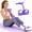 Purple, variant on Pedal Resistance Bands with Handles, Durable 6-Tubes Multifunction Pedal Resistance Band, Natural Rubber Foot Pedal Resistance Bands, Fitness Resistance Bands for Abdomen, Waist, Arm, Leg