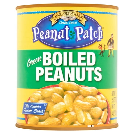 (6 Pack) Peanut Patch Green Boiled Peanuts, 25 oz (Best Way To Boil Peanuts)