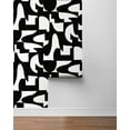 thumbnail image 6 of NextWall Ebony Organic Geometric Peel and Stick Wallpaper - 20.9 in. W x18 ft. L Roll, 6 of 7
