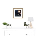 thumbnail image 2 of Space NASA Planet Kepler-16b Binary Star Illustration 8X8 Inch Square Wooden Framed Wall Art Print Picture with Mount, 2 of 4