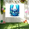 thumbnail image 2 of Stitch Birthday Anime Theme Backdrops Banner Birthday Party Decor Supplies,150*100cm, 2 of 9