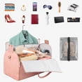 thumbnail image 2 of Bolsa de ropa Ytonet de piel sintética Carry On para mujer, color rosa, 2 of 9