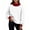 White, variant on Otntypg Mock Neck Patchwork Sweatshirts for Women Trendy Fall Long Sleeve Color Block Pullover Tops Loose Lightweight Comfy Oversized Sweatshirt