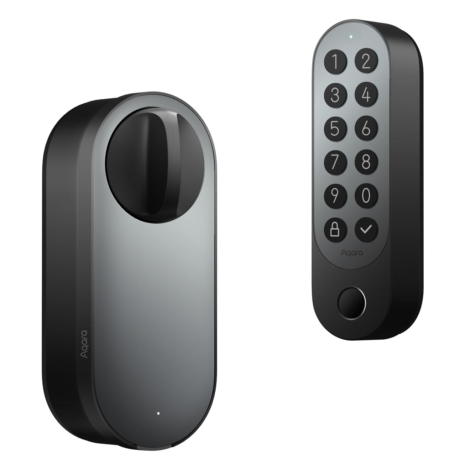 Aqara Smart Lock U200 Deadbolt Kit with Built-in Fingerprint Reader and Keypad (Black), EL-D02D