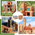 thumbnail image 6 of 200Pcs Mini Cinder Blocks with 1Pc Wood Pallet Mini Bricks Miniature Building Blocks Tiny Bricks Minihouse Accessory for Mini Garden Landscaping Model Architect Buildings -Peru and Light Grey DIY, 6 of 9