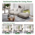 thumbnail image 7 of Indecor Home Upholstery Sofa Modern Sectional Couch Open End for Living Room Bedroom Apartment Gray, 7 of 7