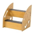 thumbnail image 5 of Dog Ramp Pet Stair Wooden Ladder Portable Design for Small Dogs Cats Couch High Bed Anti Skid Steps, 5 of 9