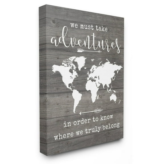 The Stupell Home Decor Collection Take Adventures Map Wall Art