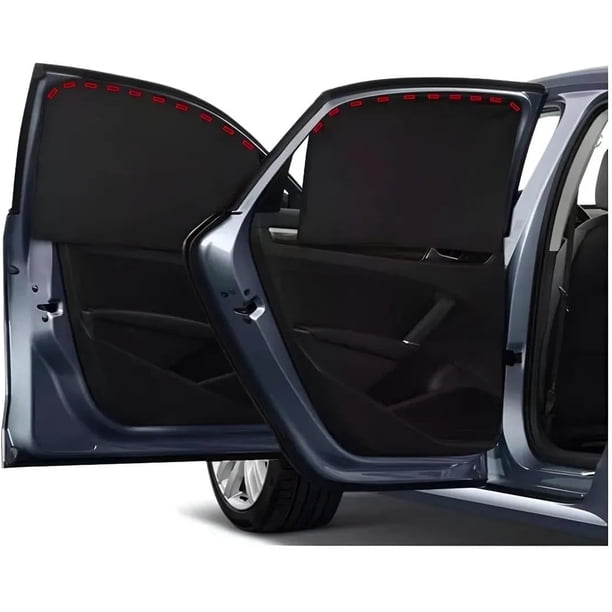 Yanlin 4PCS Parasoles de Coche, Magnético Persianas para la Ventana del Auto, Plegable, Cubre Sol para Auto, Protección contra los Rayos Ultravioleta y la luz Solar, para Automóviles, Camiones, SUV