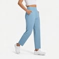 thumbnail image 6 of Womens Stretch Work Pants for Office, High Rise Straight Leg Trousers with Pockets, Wrinkle-Free Business Casual Bottom for Women, 6 of 6