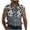 Gray, variant on VBTAPA Men's Sleeveless Beach Shirts Trendy Summer Button Down Tank Tops Camouflage Casual Tank Shirt with Pockets Black XXL