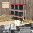 thumbnail image 3 of Garvee Chicken Nesting Box, for Laying Eggs, 6 Grids,  27.17 x 16.93 x 30.71 inch, Red, 3 of 9