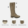thumbnail image 3 of DREAM PAIRS Women's Pu Knee High Riding Combat Boots, 3 of 4