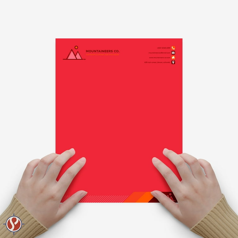8.5 x 11 Re-Entry Red Color Paper Smooth, for School, Office