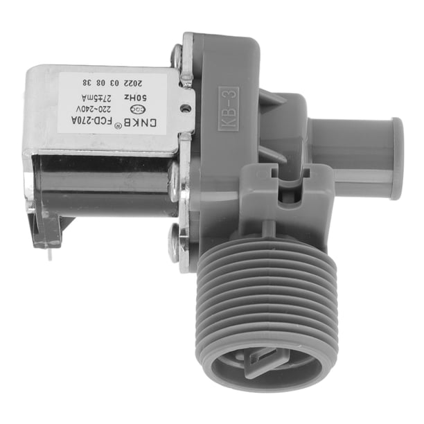 Válvula de Entrada de Agua de la Lavadora, 50Hz Fácil de Instalar Contra la deformación 220-240V Válvula Solenoide de Interruptor de Agua de la Lavadora para Mantener