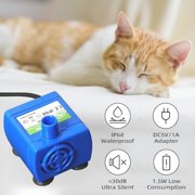 Cat Water Fountain Pump (No Led & with Brush),IP68 DR-DC 160 Submersible Water Pump for Stainless Steel,Ceramic Cat Water Fountain,Ultra Quiet Pet Fountain Pump